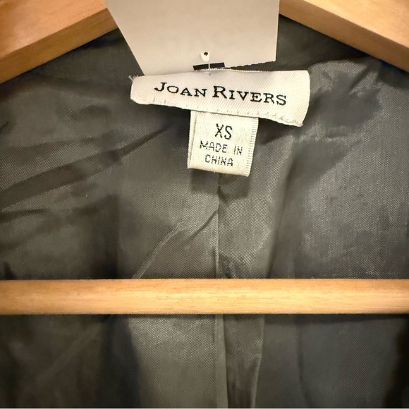 NWT Joan Rivers Gunmetal Sequin Blazer - Picture 3 of 5